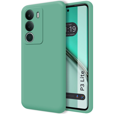 Funda Silicona Líquida Ultra Suave para Realme P3 lite color Verde