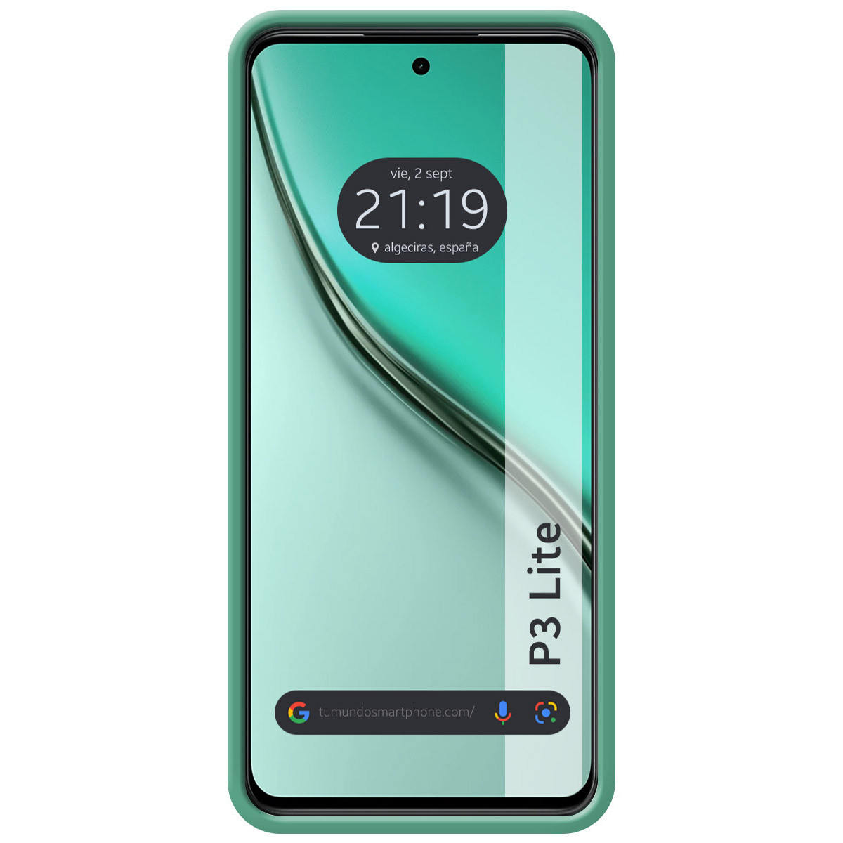 Funda Silicona Líquida Ultra Suave para Realme P3 lite color Verde