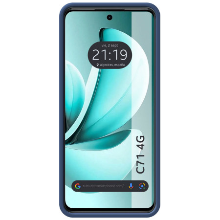 Funda Silicona Líquida Ultra Suave para Realme C71 4G color Azul