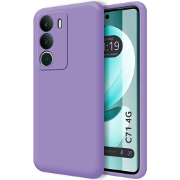 Funda Silicona Líquida Ultra Suave para Realme C71 4G color Morada