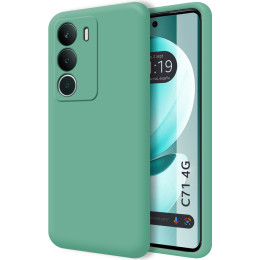 Funda Silicona Líquida Ultra Suave para Realme C71 4G color Verde