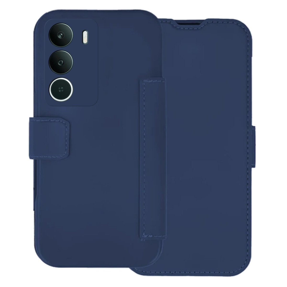 Funda Silicona Suave con Tapa para Realme C71 4G color Azul