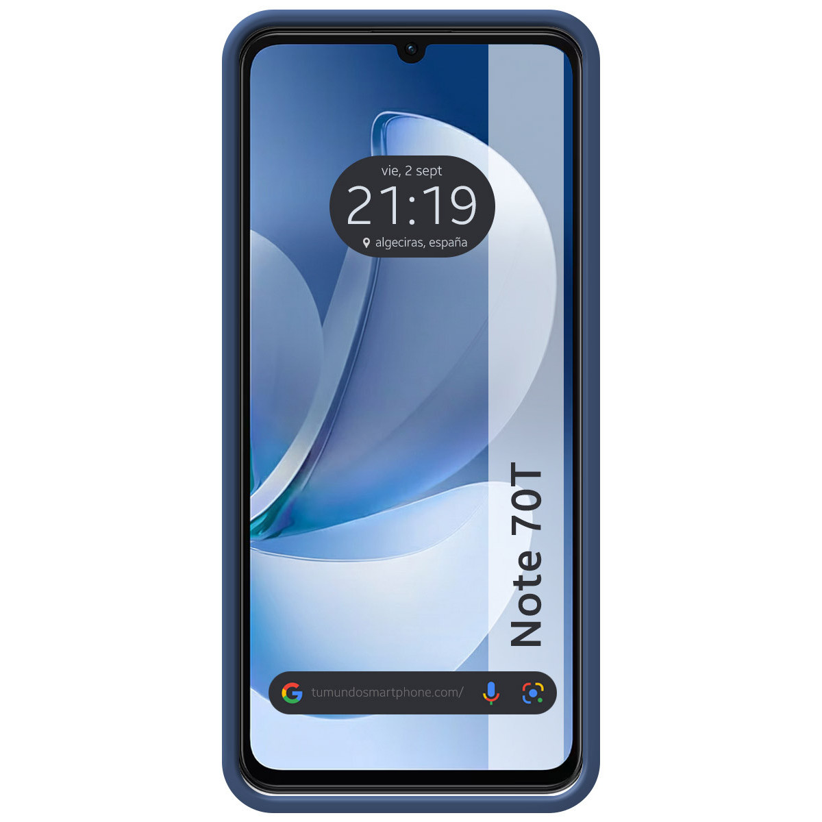 Funda Silicona Líquida Ultra Suave para Realme Note 70T color Azul