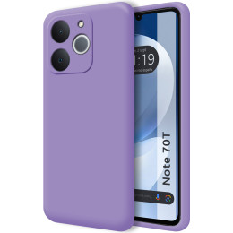 Funda Silicona Líquida Ultra Suave para Realme Note 70T color Morada