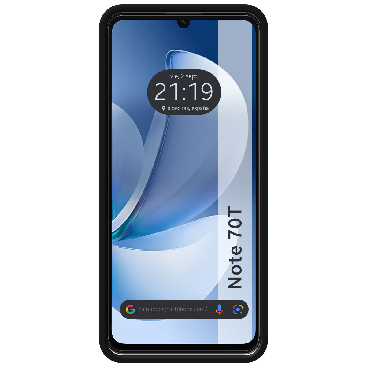 Funda Silicona Líquida Ultra Suave para Realme Note 70T color Negra