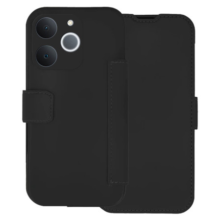 Funda Silicona Suave con Tapa para Realme Note 70T color Negra