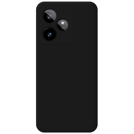 Funda Silicona Líquida Ultra Suave para Realme GT 7 / GT 7T 5G color Negra