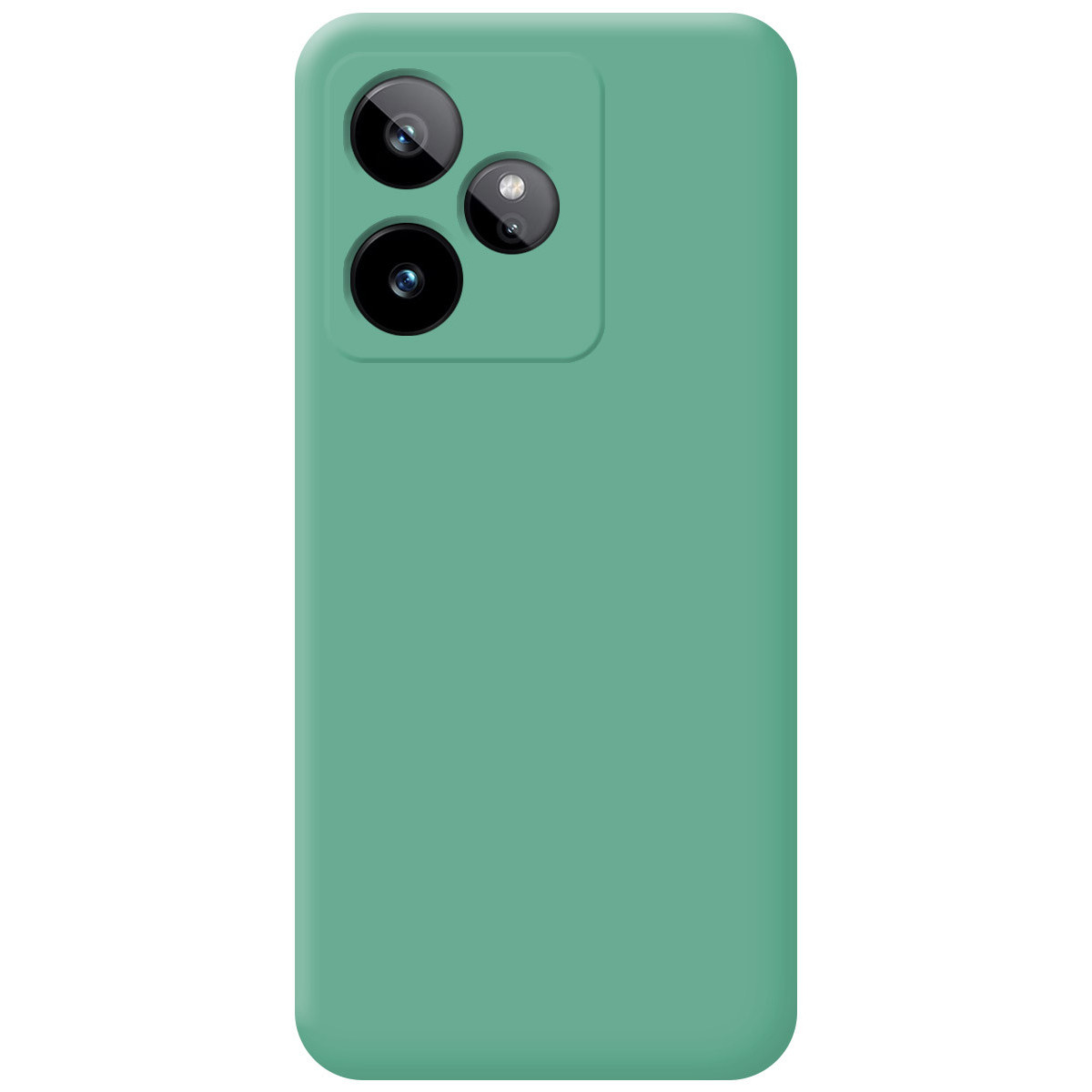 Funda Silicona Líquida Ultra Suave para Realme GT 7 / GT 7T 5G color Verde