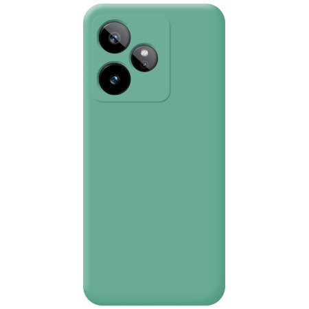 Funda Silicona Líquida Ultra Suave para Realme GT 7 / GT 7T 5G color Verde