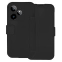 Funda Silicona Suave con Tapa para Realme GT 7 / GT 7T 5G color Negra