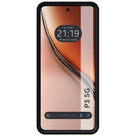 Funda Silicona Líquida Ultra Suave para Realme P3 5G color Negra