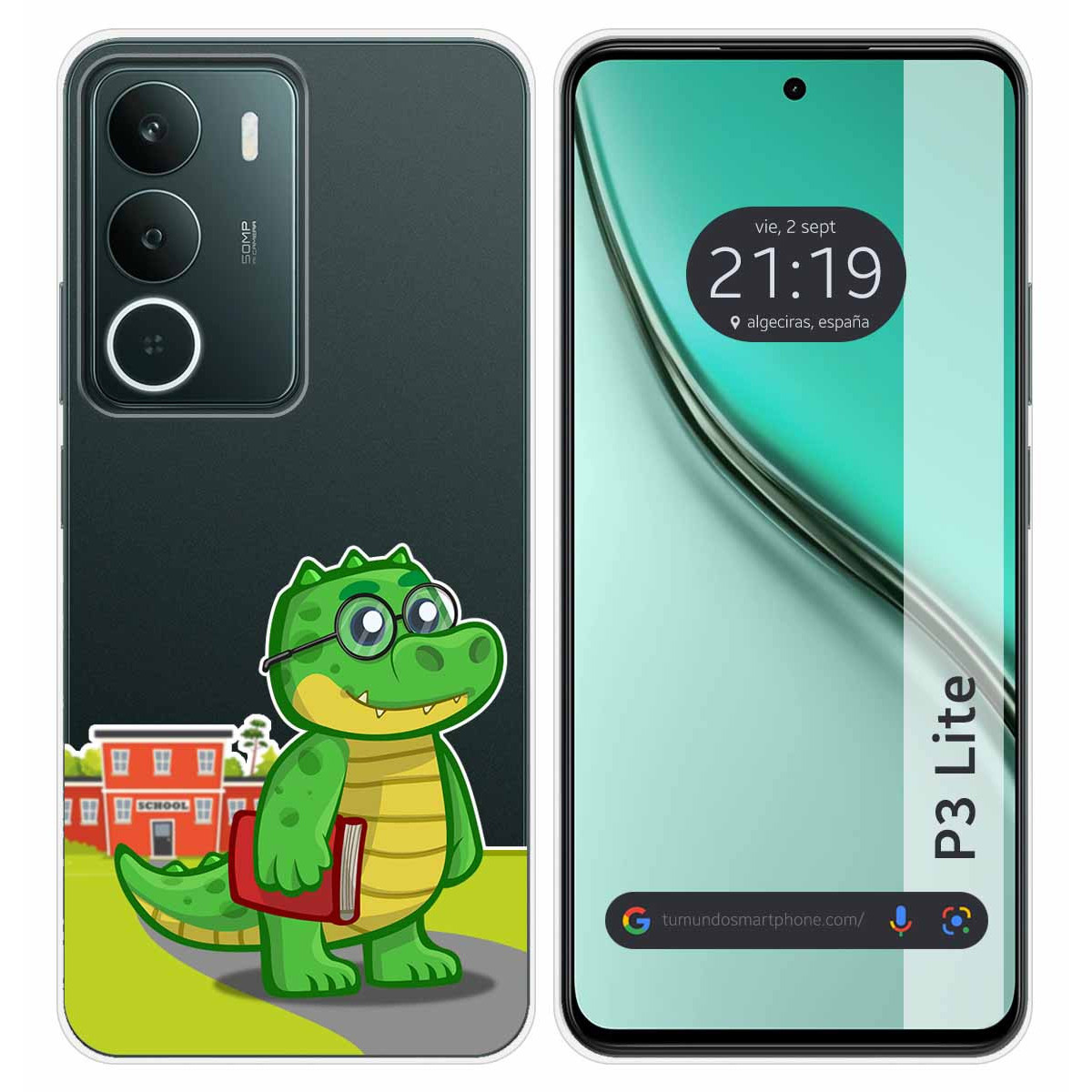 Funda Silicona Transparente para Realme P3 lite diseño Coco Dibujos