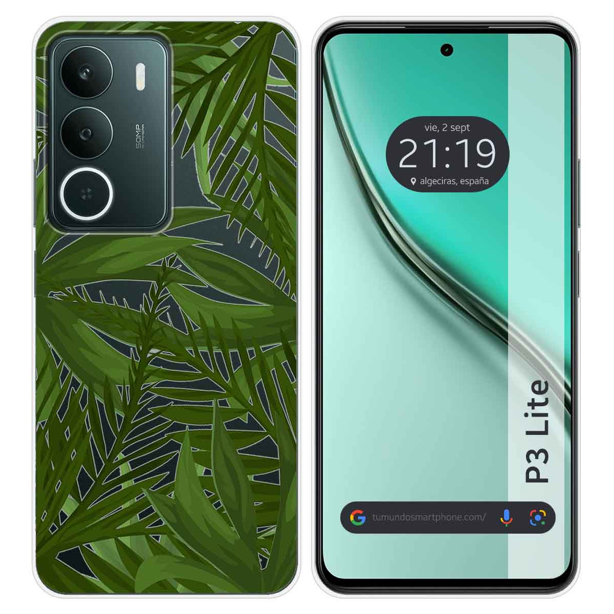 Funda Silicona Transparente para Realme P3 lite diseño Jungla Dibujos