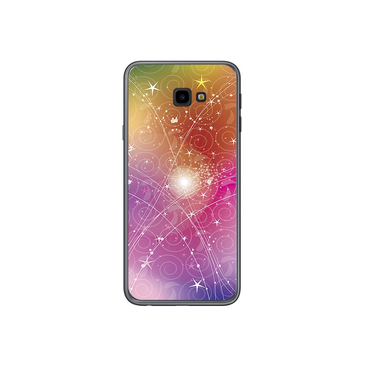 Funda Gel Tpu para Samsung Galaxy J4+ Plus Diseño Abstracto Dibujos