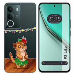 Funda Silicona Transparente para Realme P3 lite diseño Suricata Dibujos