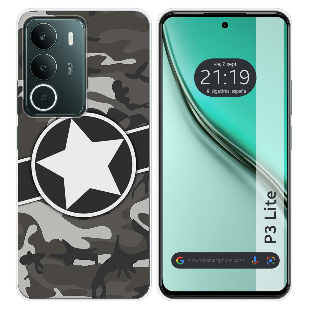 Funda Silicona para Realme P3 lite diseño Camuflaje 02 Dibujos