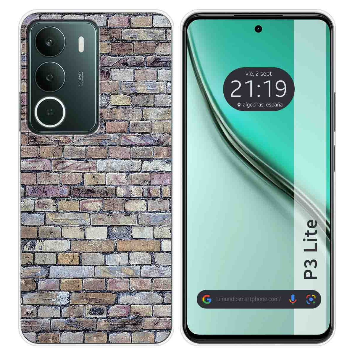 Funda Silicona para Realme P3 lite diseño Ladrillo 02 Dibujos