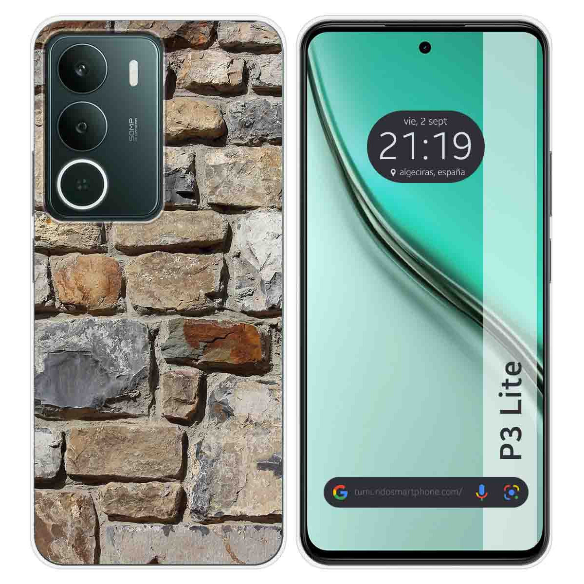 Funda Silicona para Realme P3 lite diseño Ladrillo 03 Dibujos