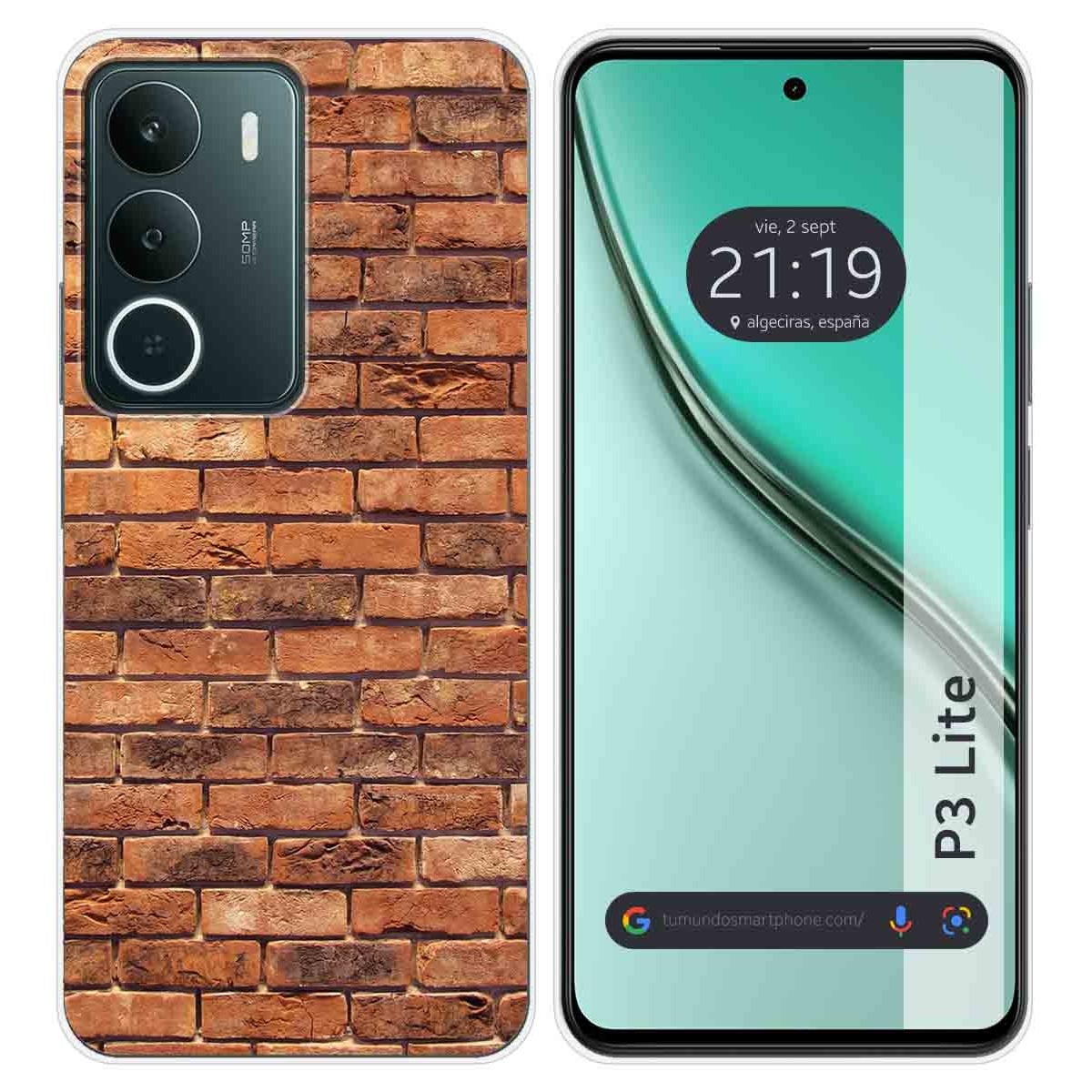 Funda Silicona para Realme P3 lite diseño Ladrillo 04 Dibujos