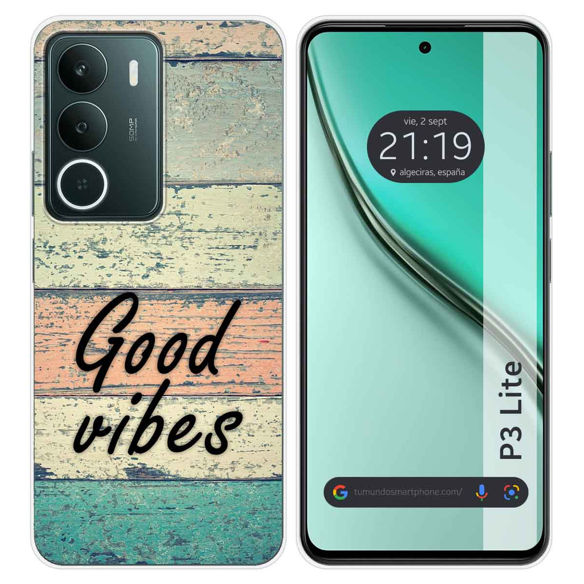 Funda Silicona para Realme P3 lite diseño Madera 01 Dibujos