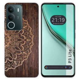 Funda Silicona para Realme P3 lite diseño Madera 06 Dibujos