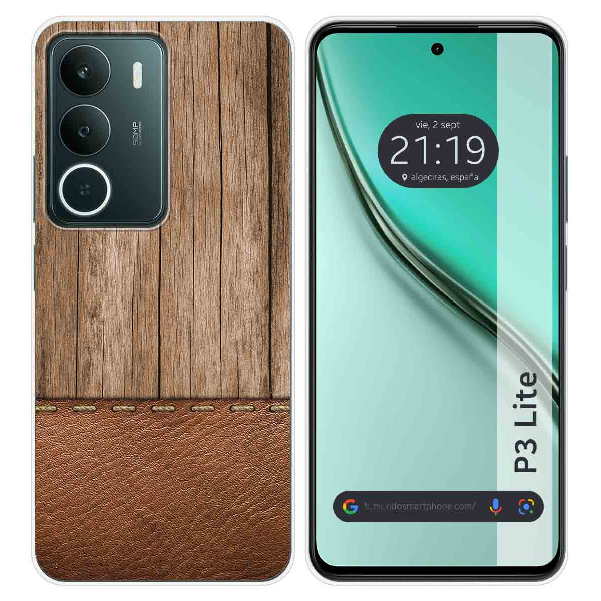 Funda Silicona para Realme P3 lite diseño Madera 09 Dibujos