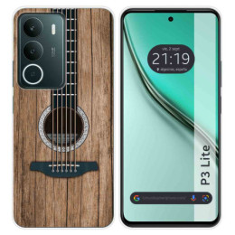 Funda Silicona para Realme P3 lite diseño Madera 11 Dibujos