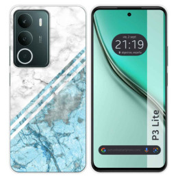 Funda Silicona para Realme P3 lite diseño Mármol 02 Dibujos