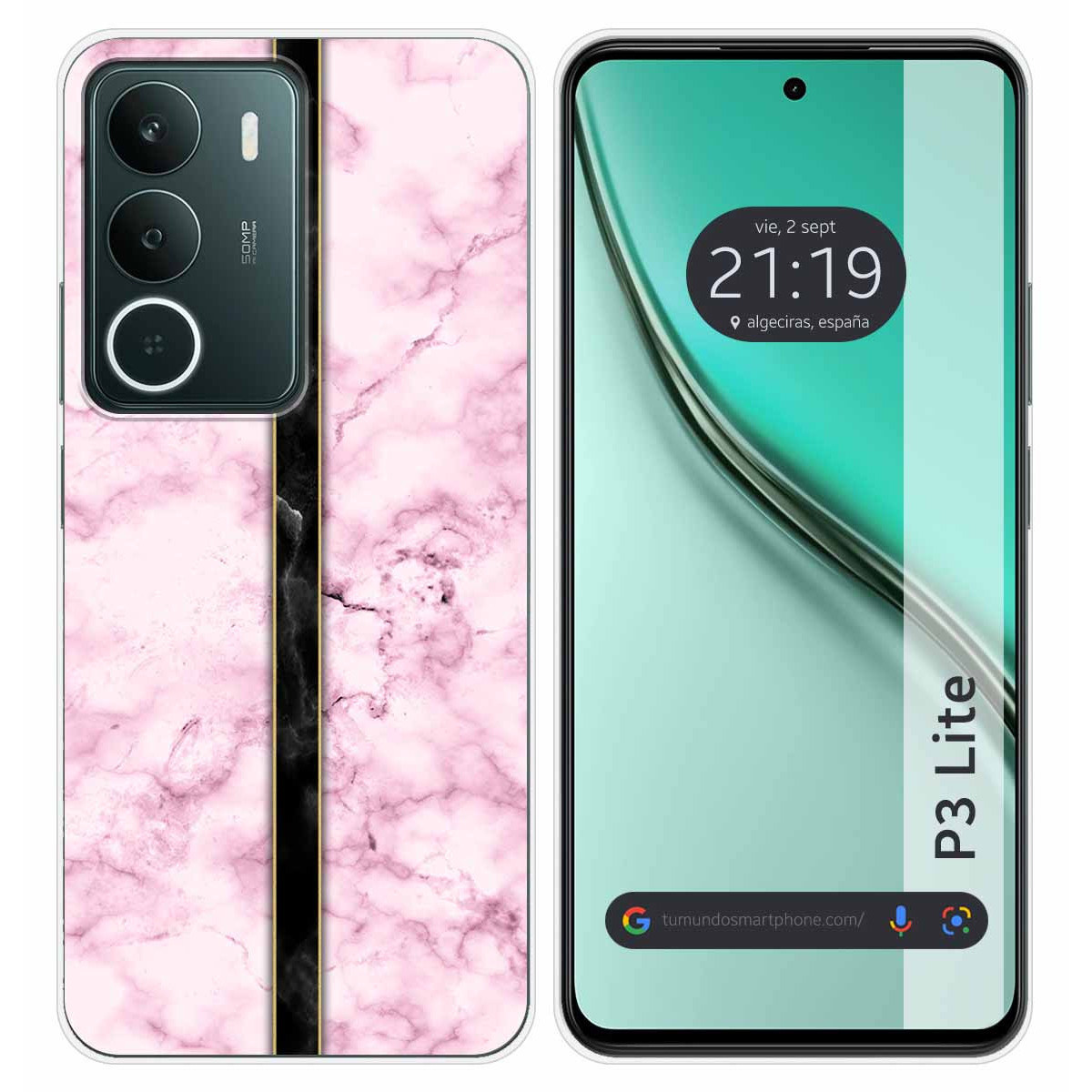 Funda Silicona para Realme P3 lite diseño Mármol 04 Dibujos