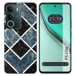Funda Silicona para Realme P3 lite diseño Mármol 06 Dibujos