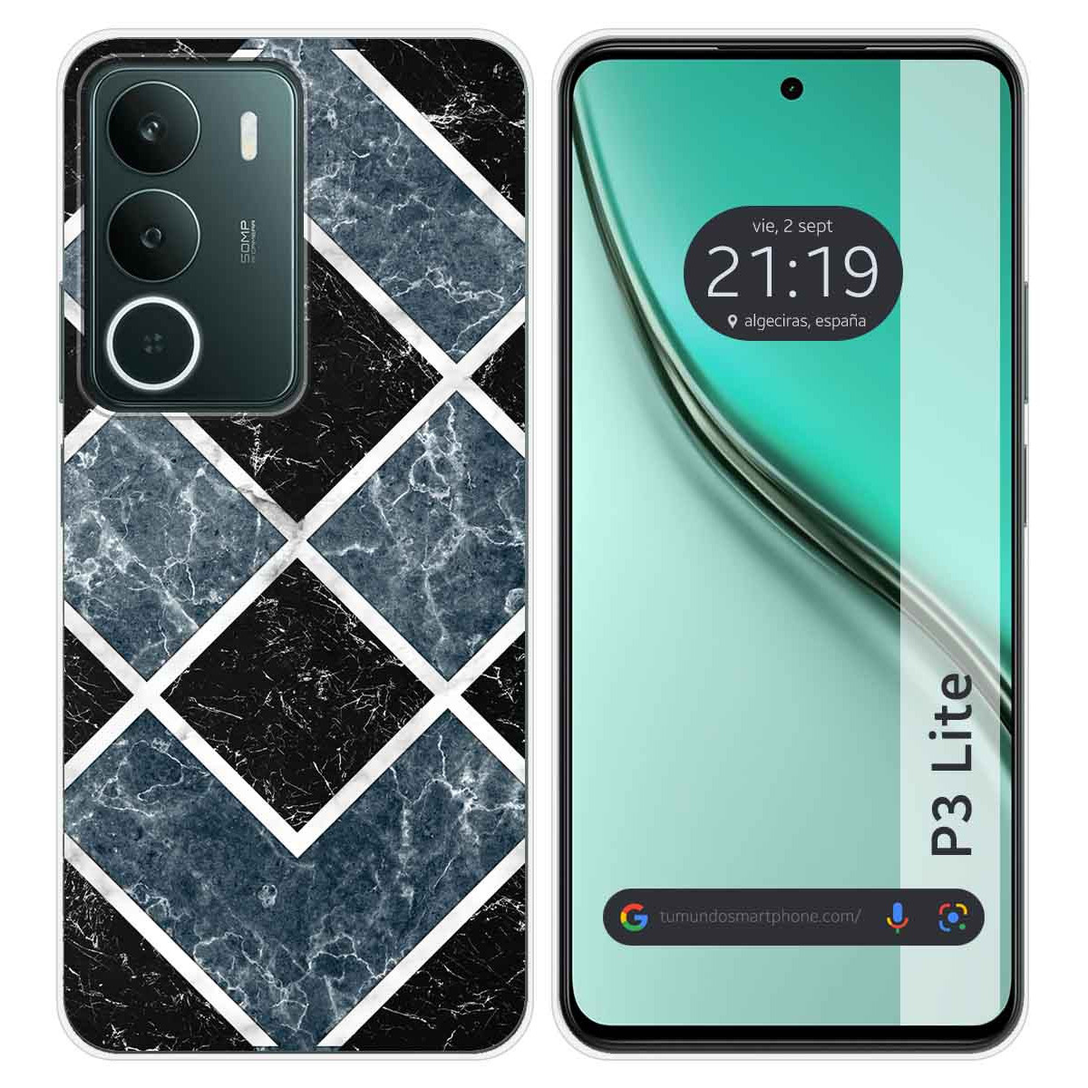 Funda Silicona para Realme P3 lite diseño Mármol 06 Dibujos