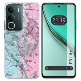 Funda Silicona para Realme P3 lite diseño Mármol 08 Dibujos
