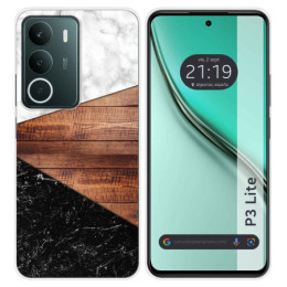 Funda Silicona para Realme P3 lite diseño Mármol 11 Dibujos
