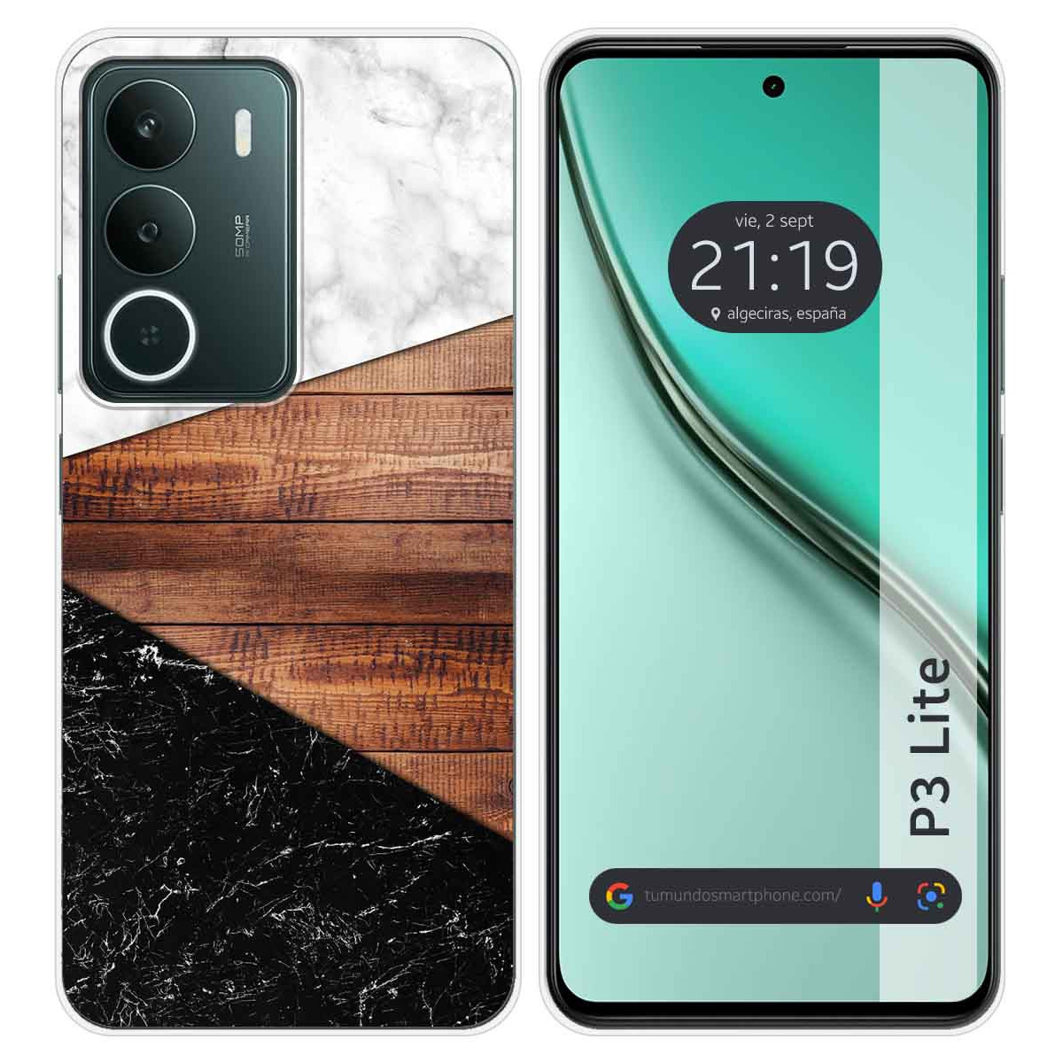 Funda Silicona para Realme P3 lite diseño Mármol 11 Dibujos