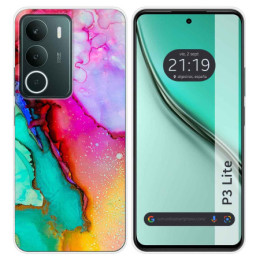 Funda Silicona para Realme P3 lite diseño Mármol 15 Dibujos