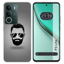 Funda Silicona para Realme P3 lite diseño Barba Dibujos