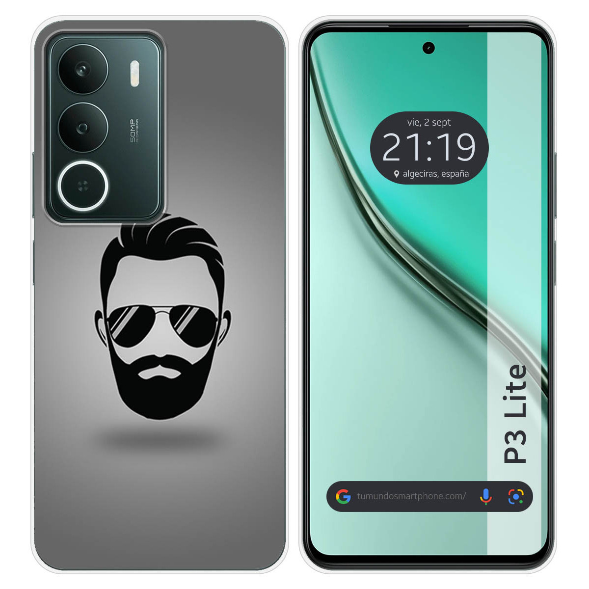 Funda Silicona para Realme P3 lite diseño Barba Dibujos