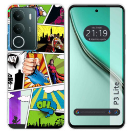 Funda Silicona para Realme P3 lite diseño Comic Dibujos