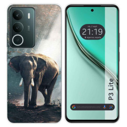 Funda Silicona para Realme P3 lite diseño Elefante Dibujos