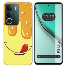 Funda Silicona para Realme P3 lite diseño Helado Vainilla Dibujos