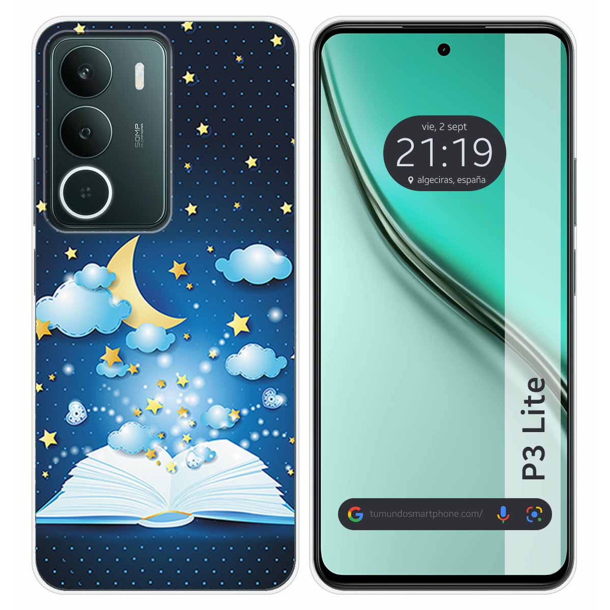 Funda Silicona para Realme P3 lite diseño Libro Cuentos Dibujos