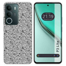 Funda Silicona para Realme P3 lite diseño Letras Dibujos