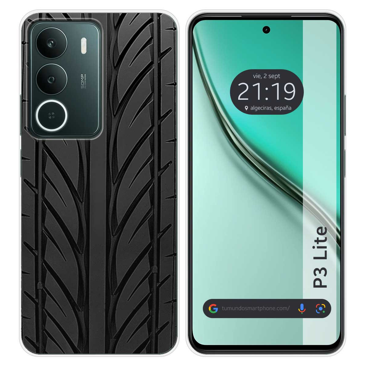 Funda Silicona para Realme P3 lite diseño Neumatico Dibujos