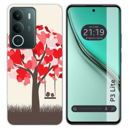 Funda Silicona para Realme P3 lite diseño Pajaritos Dibujos