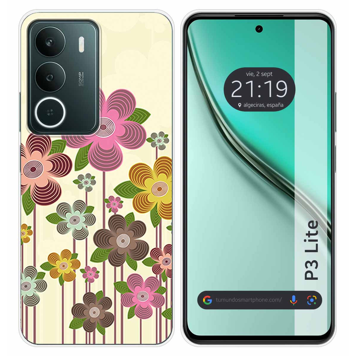 Funda Silicona para Realme P3 lite diseño Primavera En Flor Dibujos