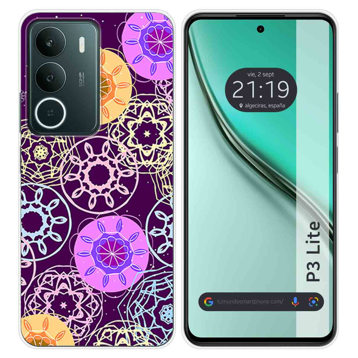 Funda Silicona para Realme P3 lite diseño Radial Dibujos