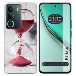 Funda Silicona para Realme P3 lite diseño Reloj Dibujos