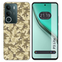 Funda Silicona para Realme P3 lite diseño Sand Camuflaje Dibujos