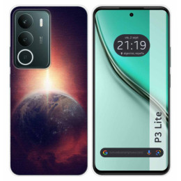 Funda Silicona para Realme P3 lite diseño Tierra Dibujos