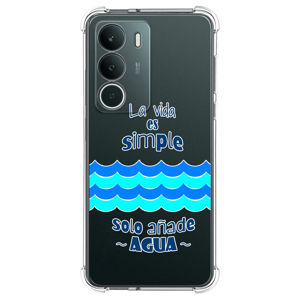 Funda Silicona Antigolpes para Realme P3 lite diseño Agua Dibujos